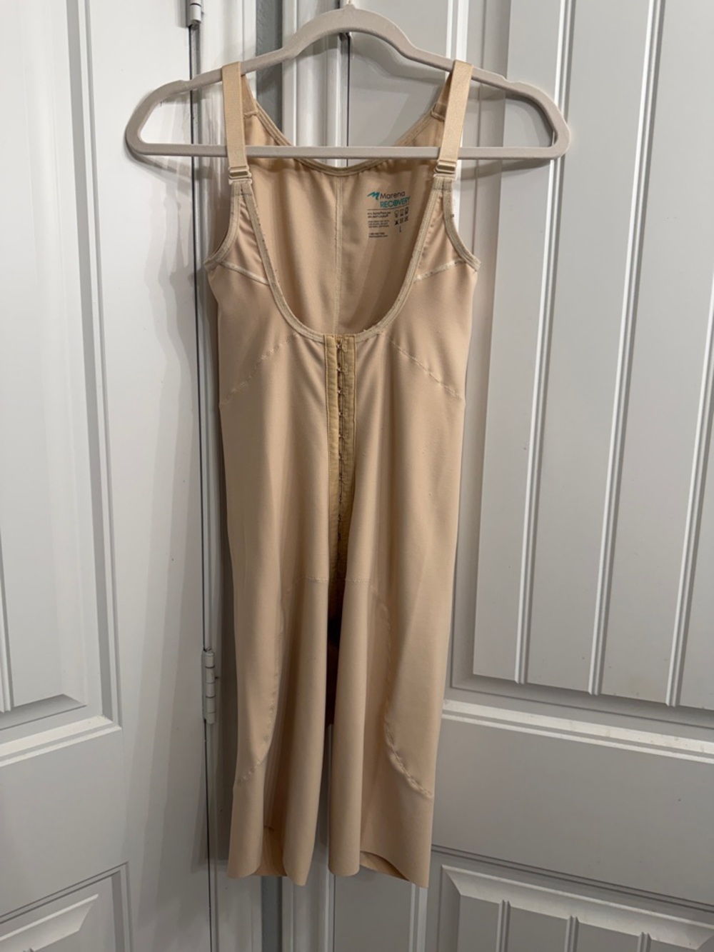 Marena - recovery - post surgery faja —Nude Beige Full Body Shapewear Romper